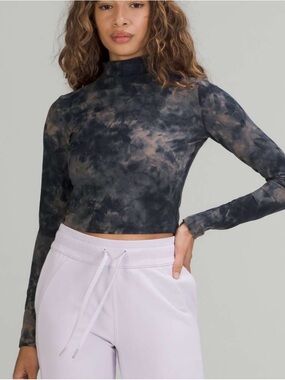 Lululemon All Aligned Mock Neck Long Sleeve Shirt